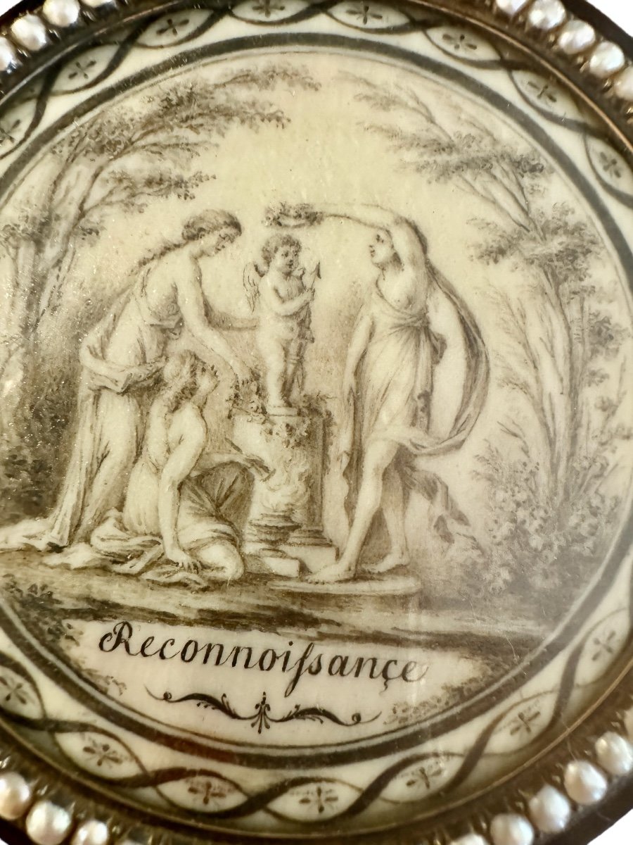 Drageoir En écaille Et Or, époque Directoire -photo-3
