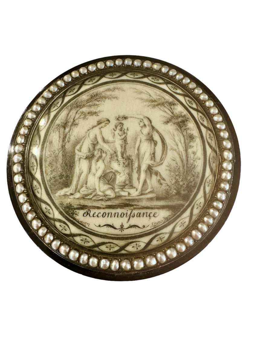 Drageoir En écaille Et Or, époque Directoire 