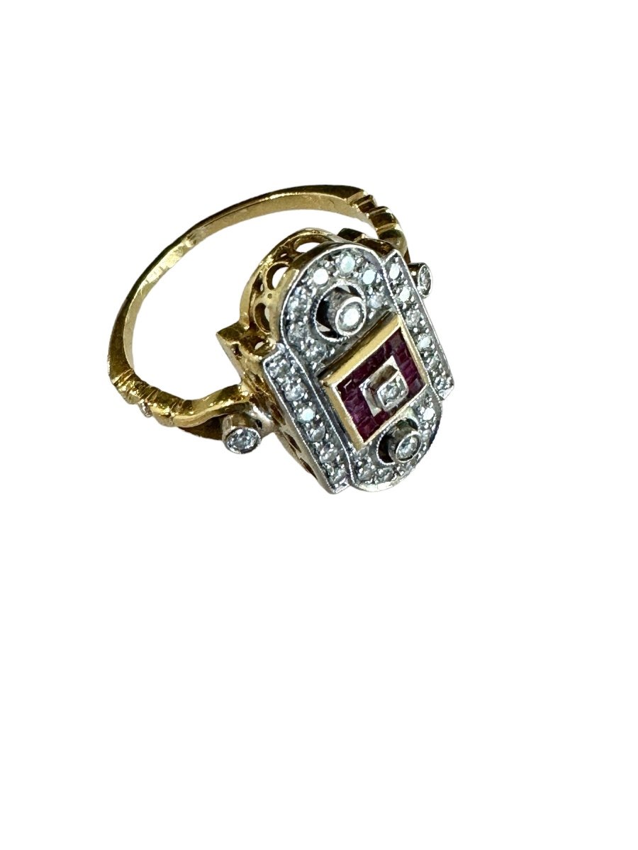 Belle Epoque Diamond And Ruby Ring-photo-2
