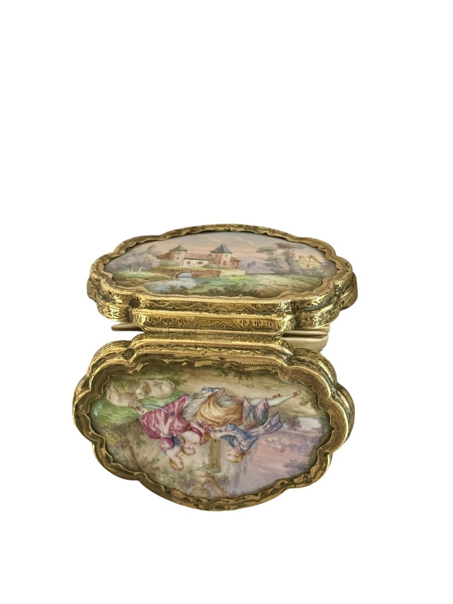 Tahan: Lady's Necessary In Enamel And Vermeil-photo-2