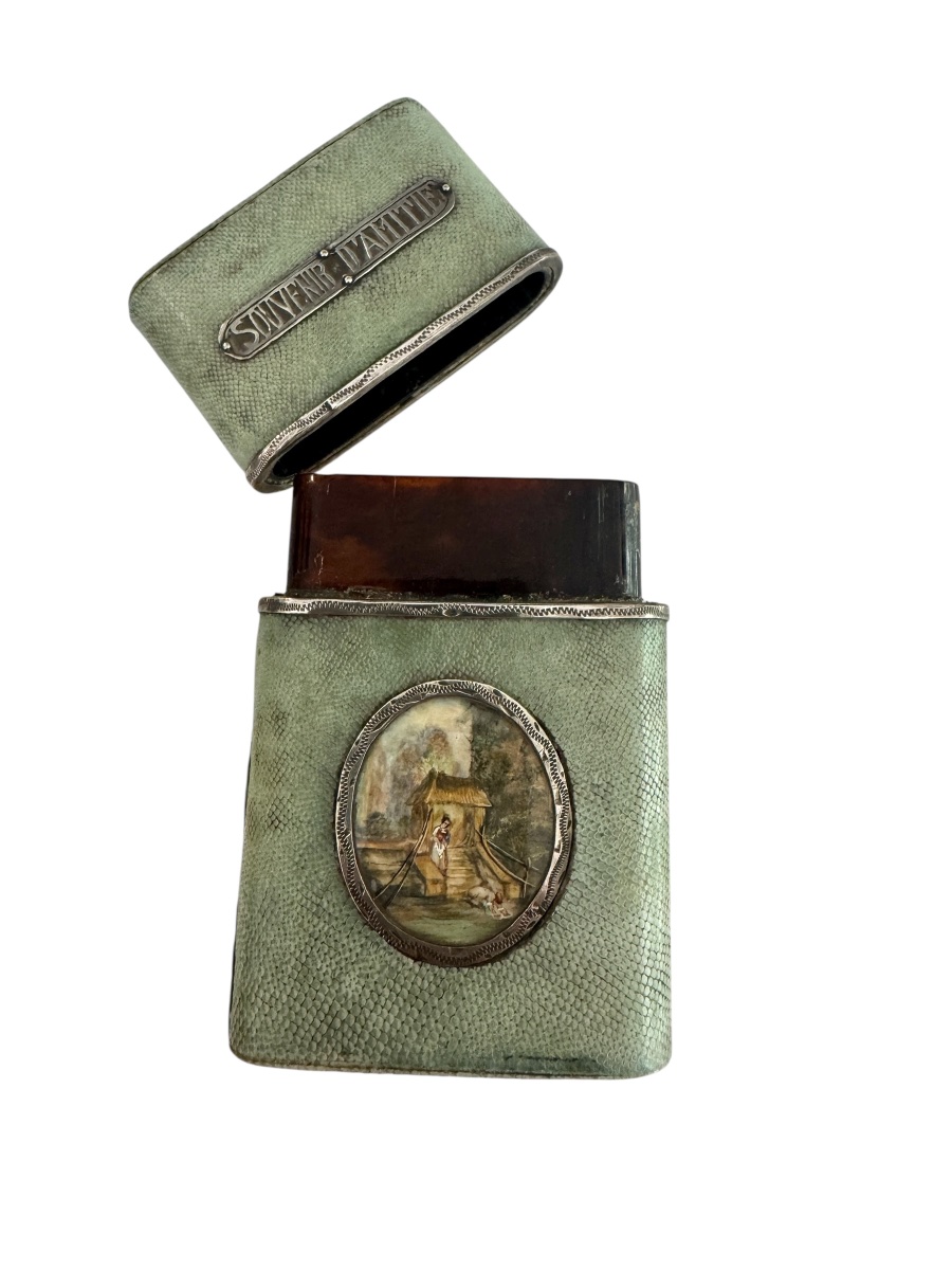 Etui souvenir d'amine d'époque Louis XVI-photo-1
