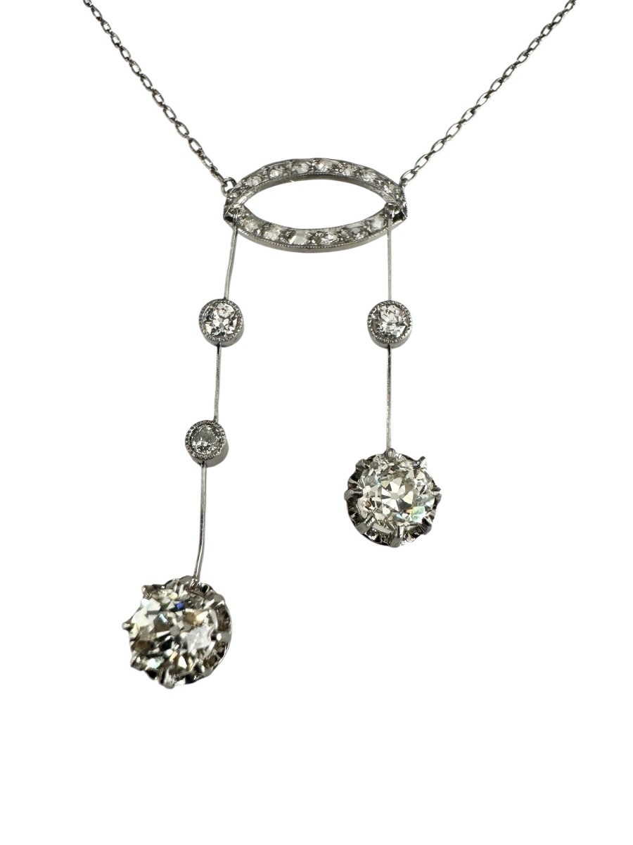 Collier dit Négligé en or et diamants-photo-3