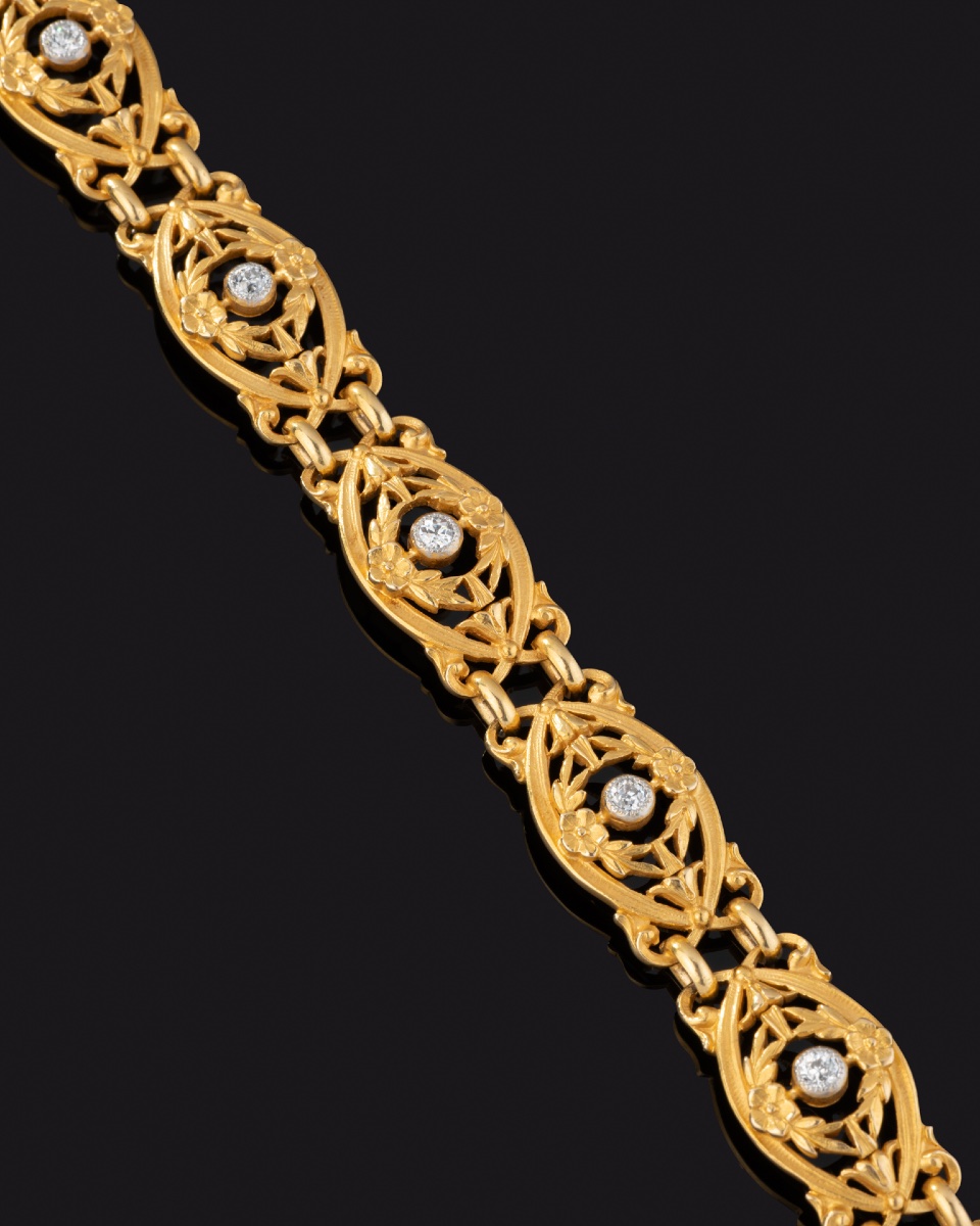 Bracelet en or et diamants -photo-3