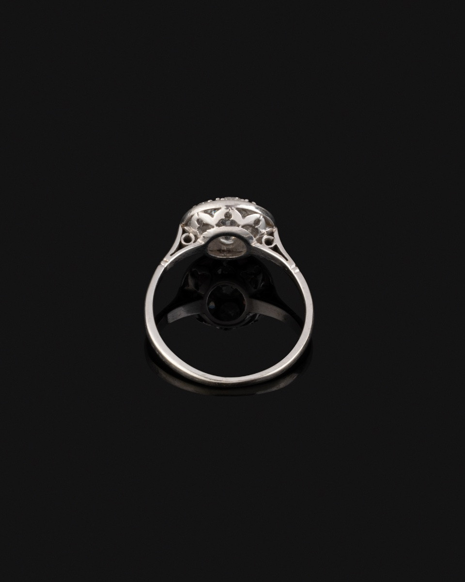 Bague en or , platine et diamants -photo-4