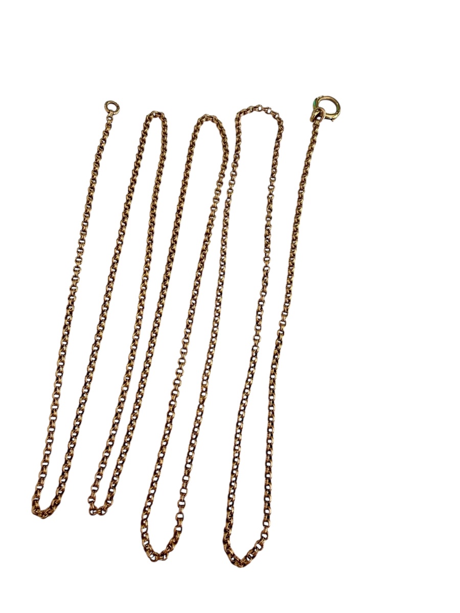 Gold Necklace Circa 1880-photo-2