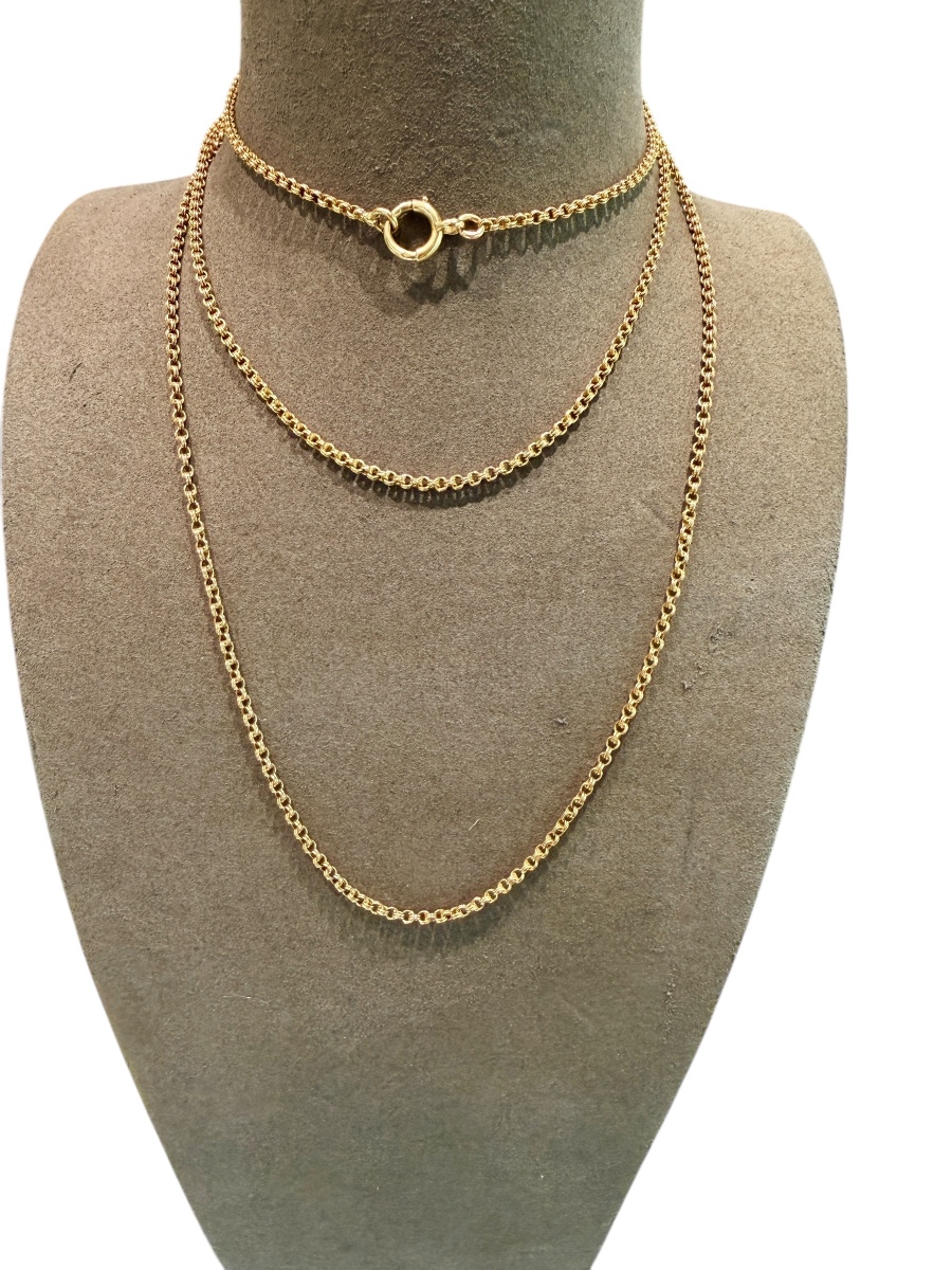 Gold Necklace Circa 1880