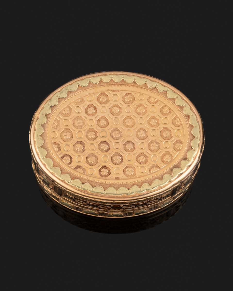 Gold Snuffbox By René-antoine Bailleul, Louis XVI Period-photo-2