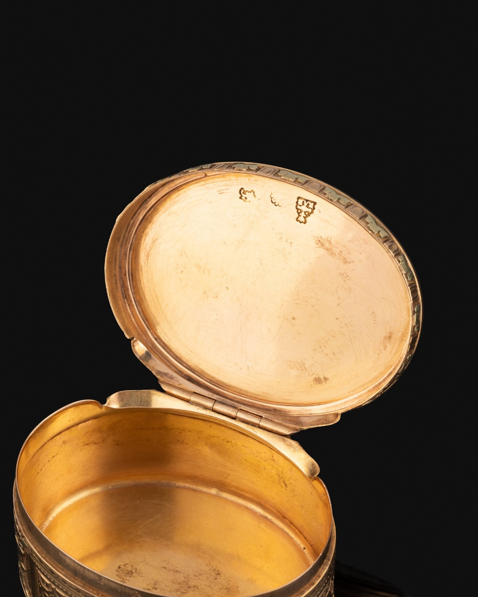 Gold Snuffbox By René-antoine Bailleul, Louis XVI Period-photo-3