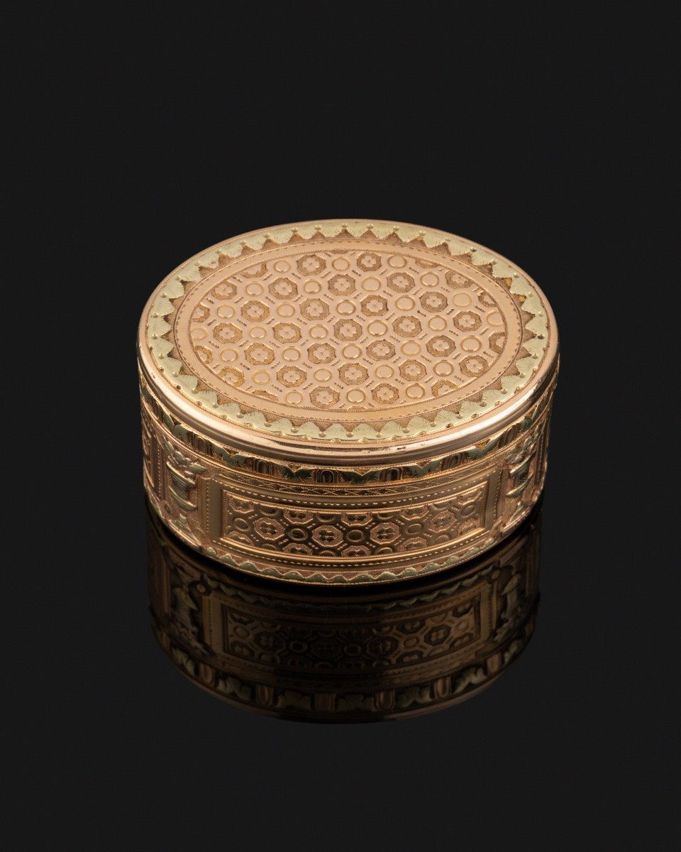 Gold Snuffbox By René-antoine Bailleul, Louis XVI Period-photo-2