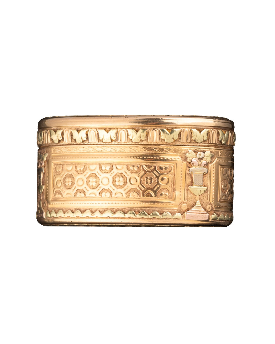 Gold Snuffbox By René-antoine Bailleul, Louis XVI Period-photo-1