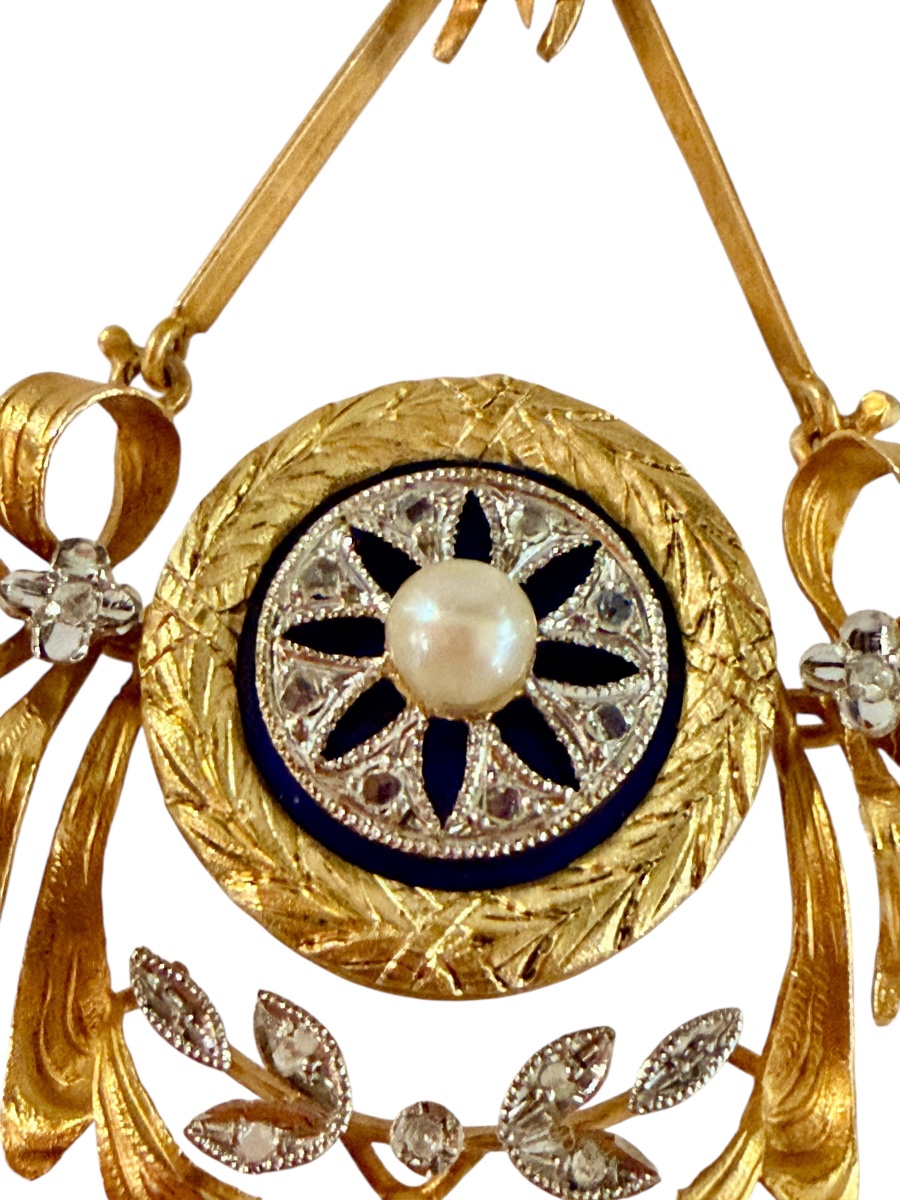 Louis XVI Style Gold Pendant-photo-1