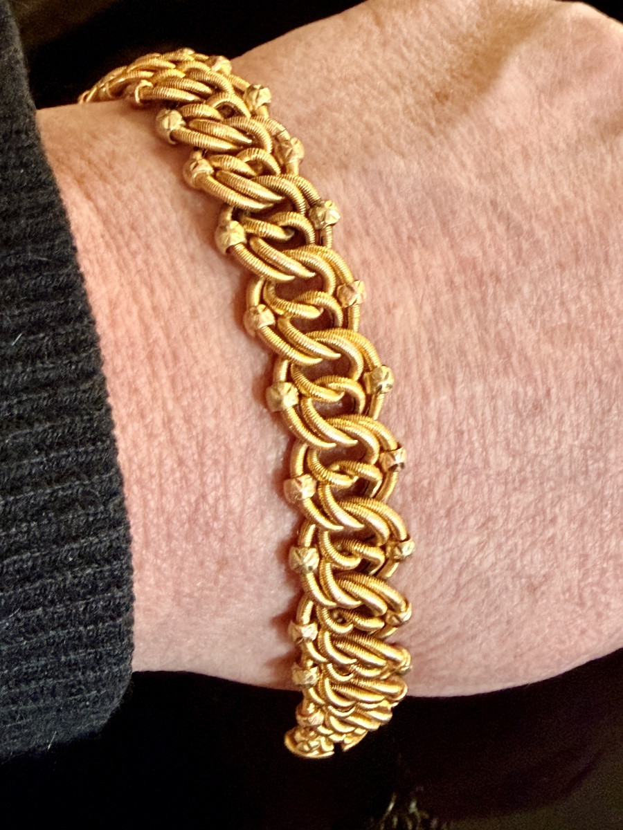Gold Passementerie Bracelet.-photo-2