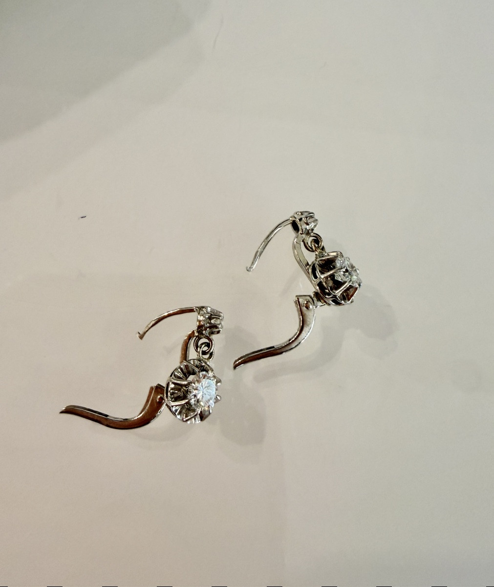 Dormeuses en or et diamants-photo-3