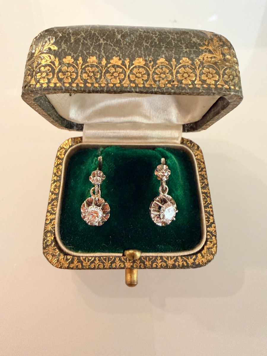 Dormeuses en or et diamants-photo-4