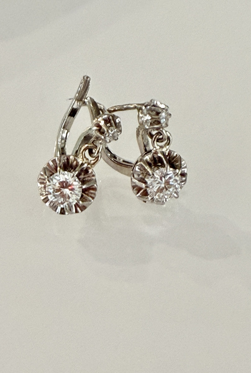 Dormeuses en or et diamants