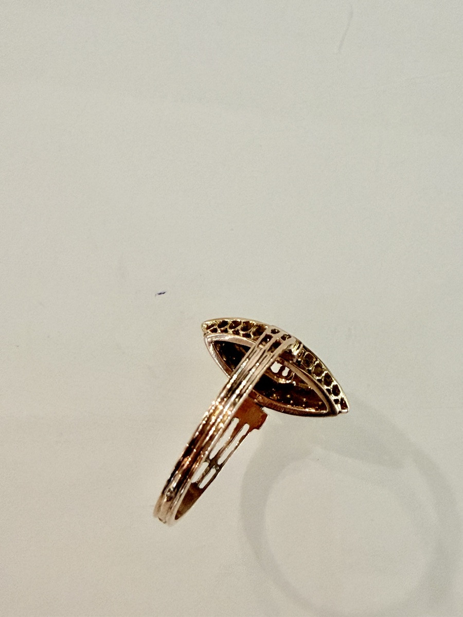 Antique Gold, Ruby And Pearl Ring-photo-3