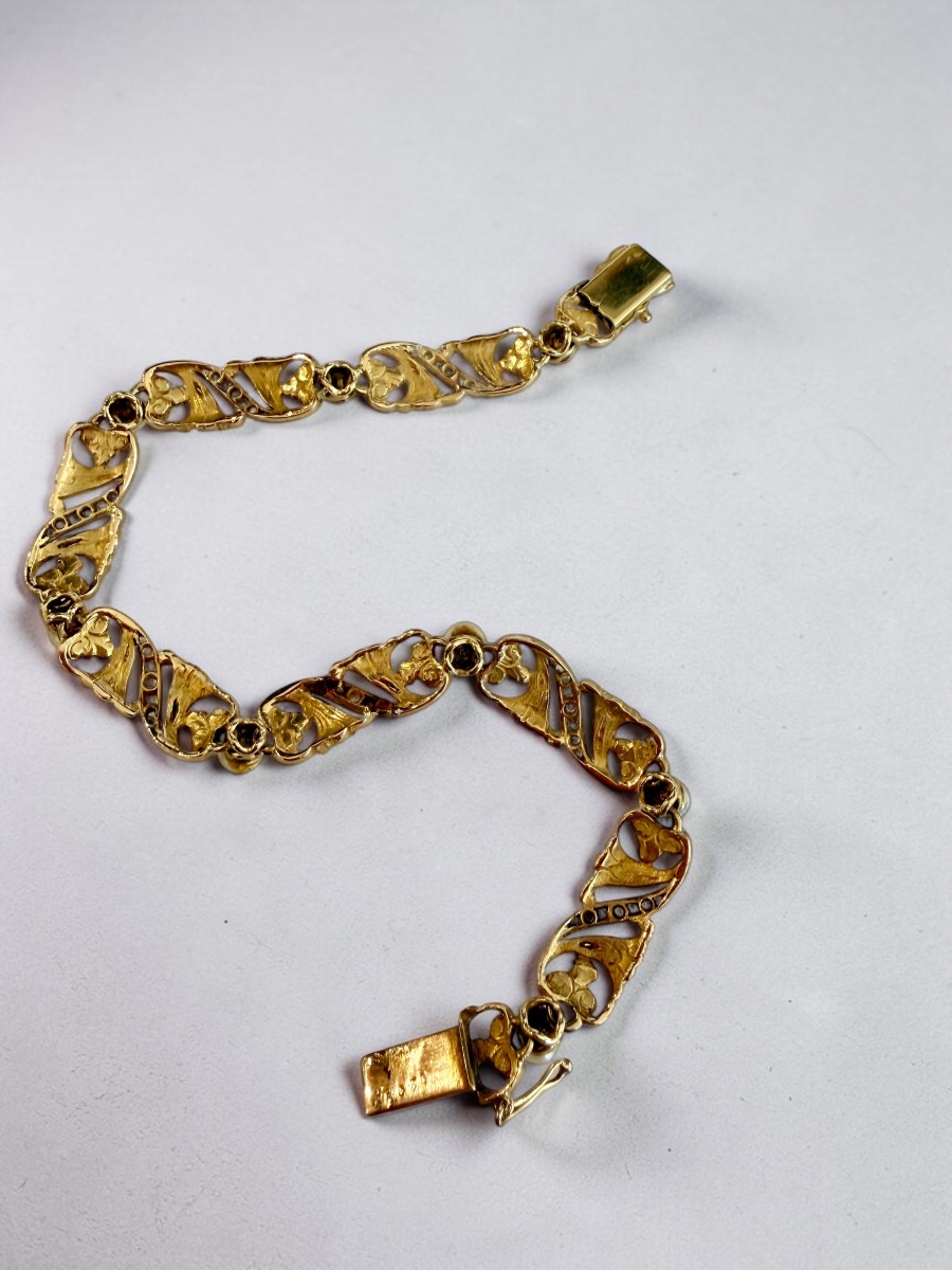 Art-nouveau Bracelet By Robert Rottembourg-photo-2