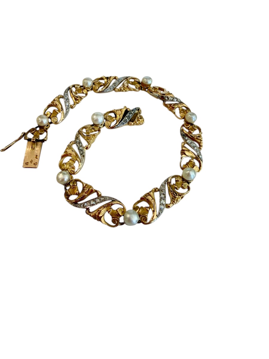 Art-nouveau Bracelet By Robert Rottembourg-photo-4