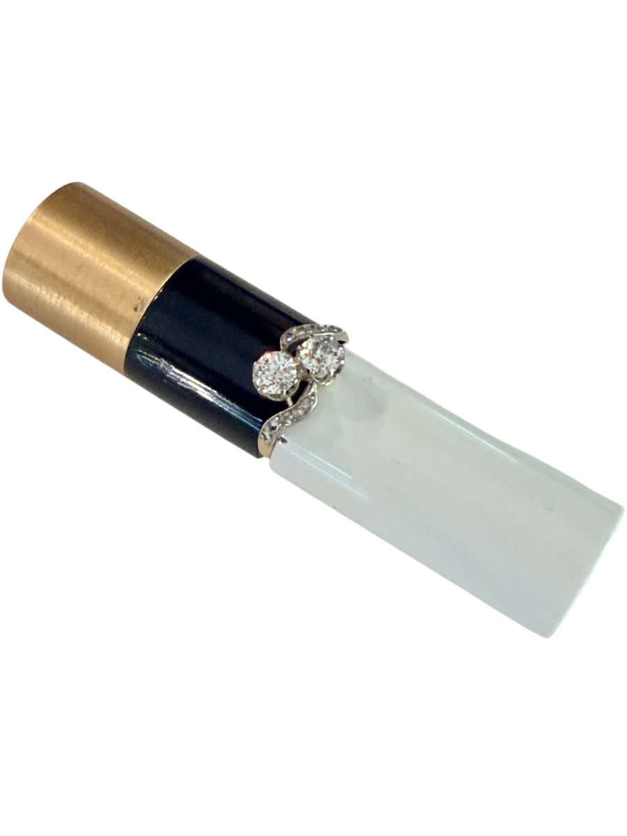 Bague toi et moi or, platine et diamant-photo-3