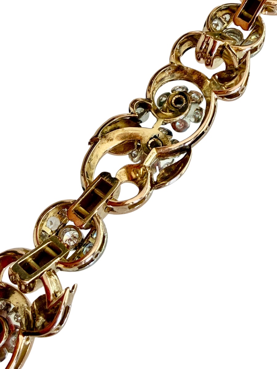 Gold, Platinum And Diamond Bracelet-photo-3