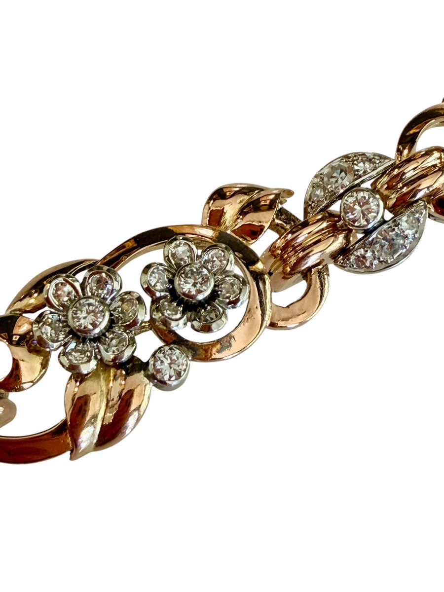 Gold, Platinum And Diamond Bracelet-photo-1
