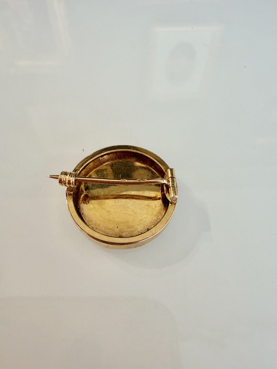 Broche en or et email -photo-4