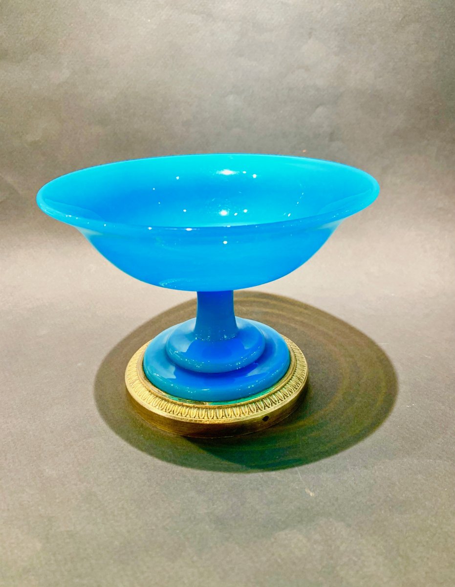 Coupe Baguier En Cristal d'Opale Turquoise