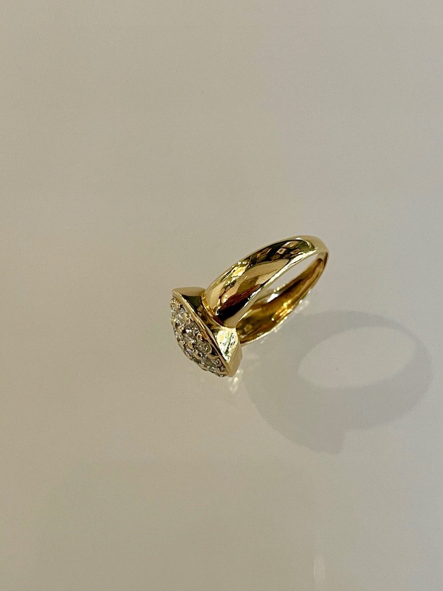 Diamond Paved Ball Ring-photo-3