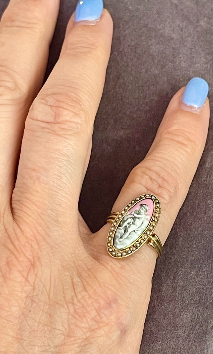 Bague En Or d'époque Romantique-photo-4