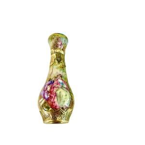 Enamelled Scent Perfume Bottle From The Napoleon III Period