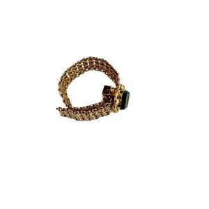 Bracelet Ceinture En Or Et Jaspe Sanguin