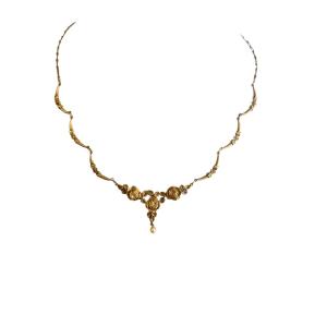 collier collerette en or d'époque Art-Nouveau 