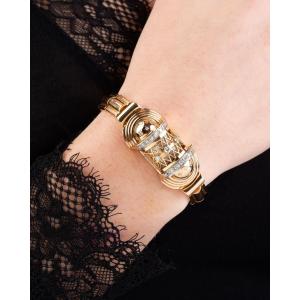 Montre bijou EBEL en or et diamants 