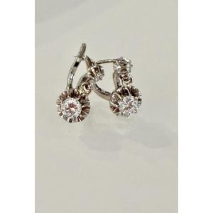 Gold And Diamond Earrings