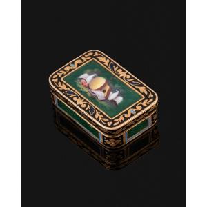Enameled Gold Perfume Vinaigrette