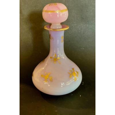 Lilac Colored Opaline Bottle