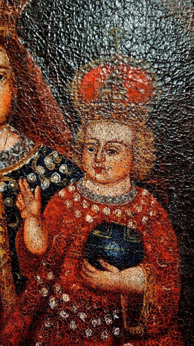 Virgin And Child From Cuzco (peru) | 18th Century-photo-2