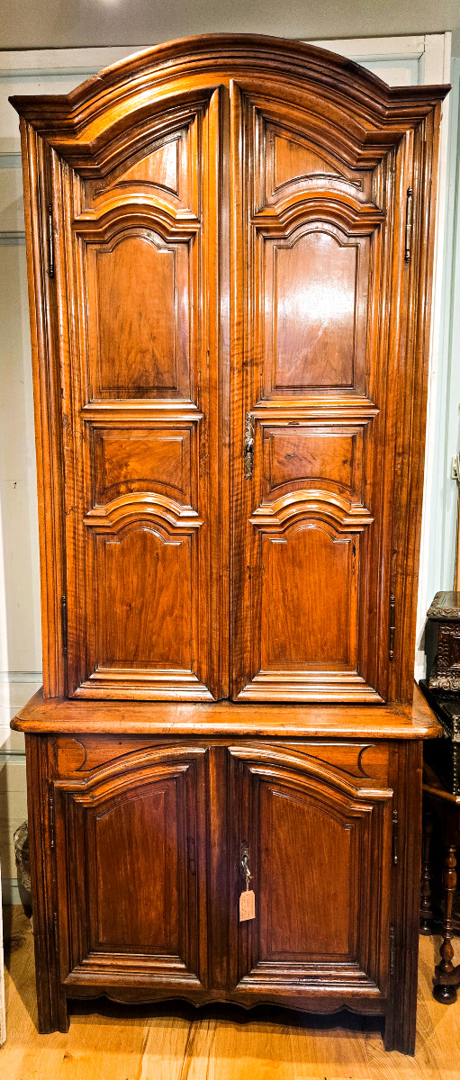 18th Century Parisian Two-part Walnut Buffet