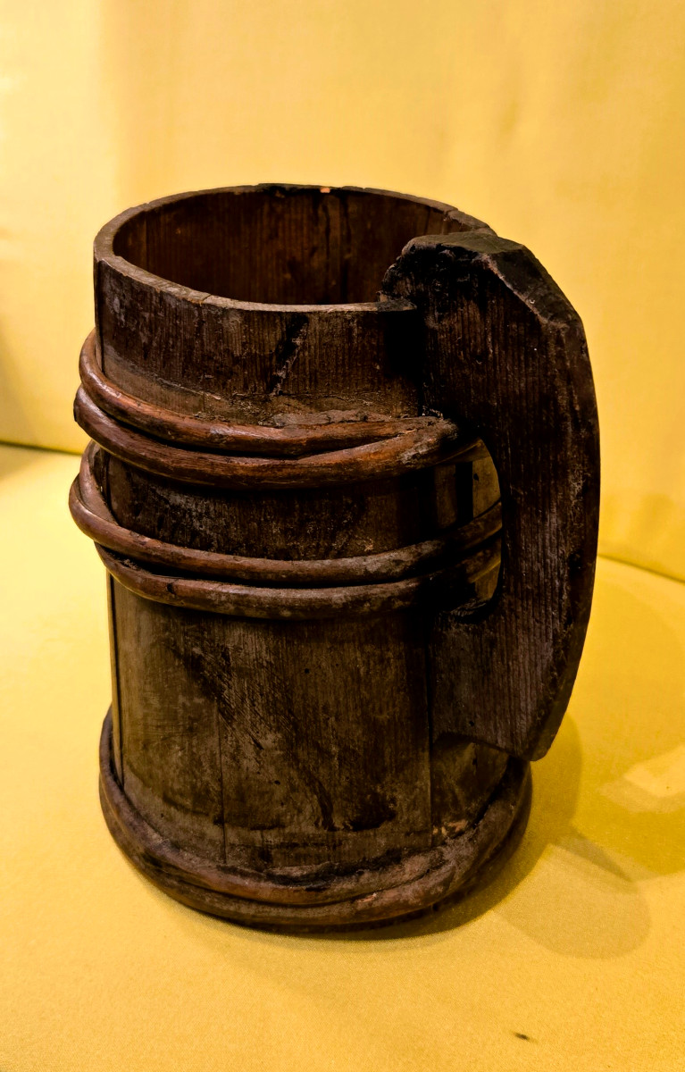 Chope en bois cerclé- Art populaire -XIXème-photo-2