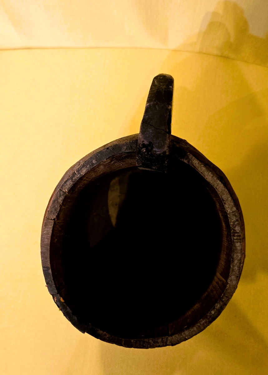 Chope en bois cerclé- Art populaire -XIXème-photo-3