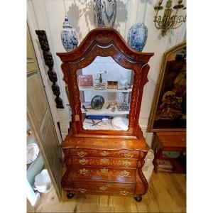 Commode-vitrine En Marqueterie | Hollande | XIXème 