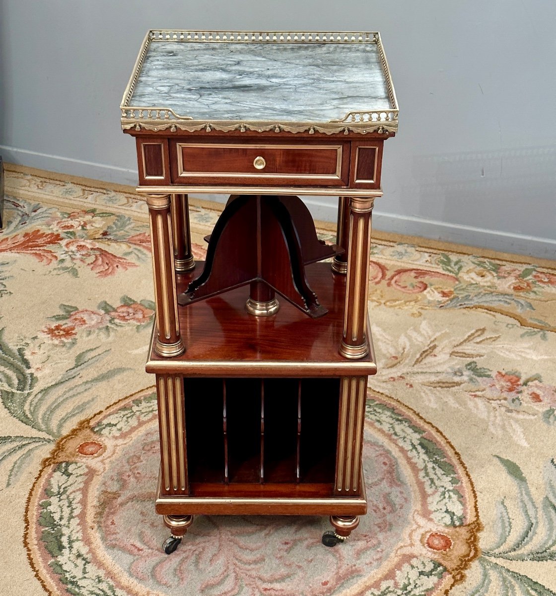Small Mahogany Music Room Furniture Louis XVI Style Mahogany XIXth