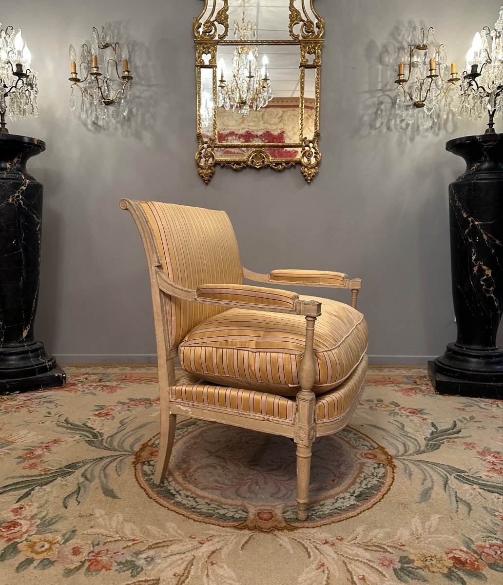 Marquise In Lacquered Wood Directoire Period Around 1790-photo-2