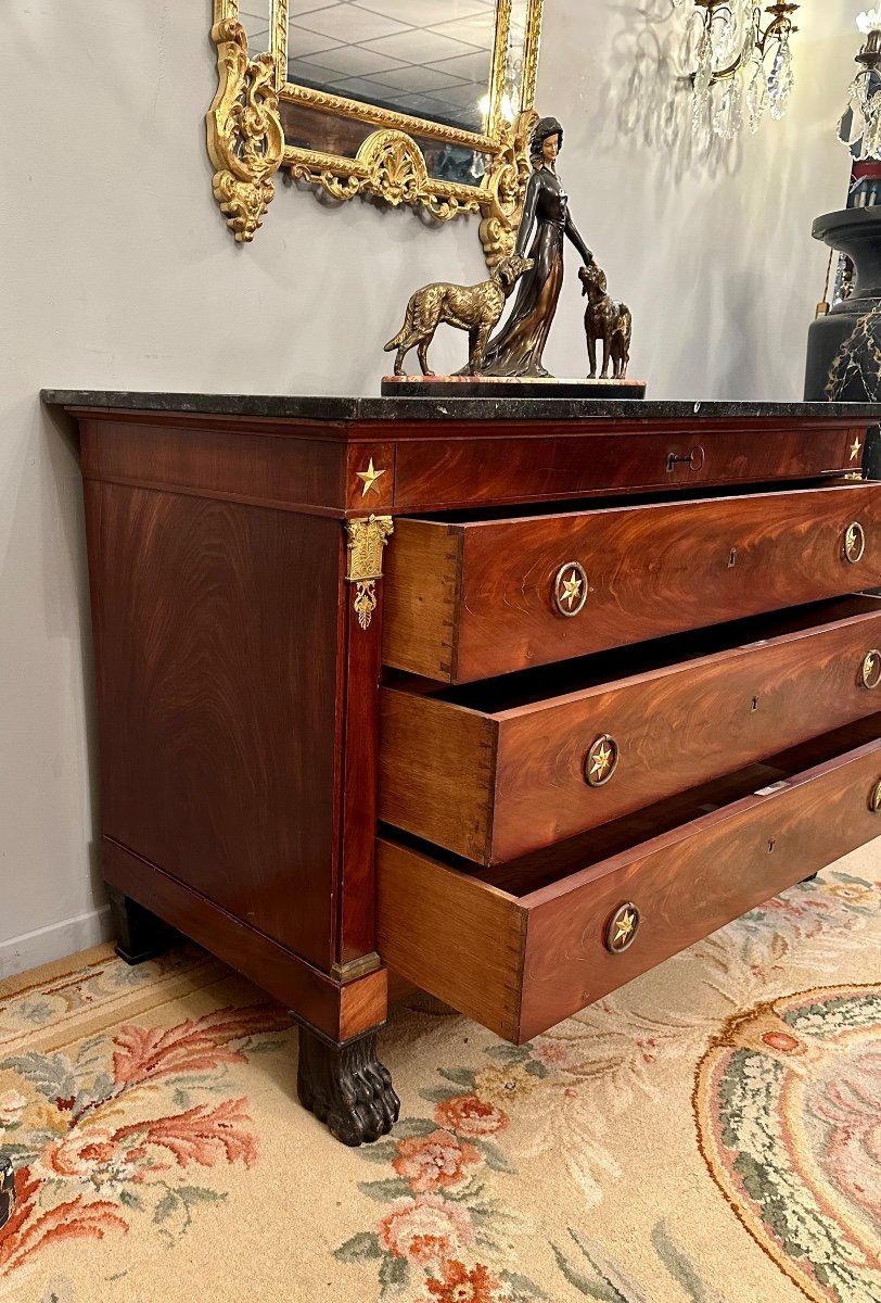 Jacob Desmalter, Commode Empire Acajou Retour d'Egypte Vers 1810-photo-1