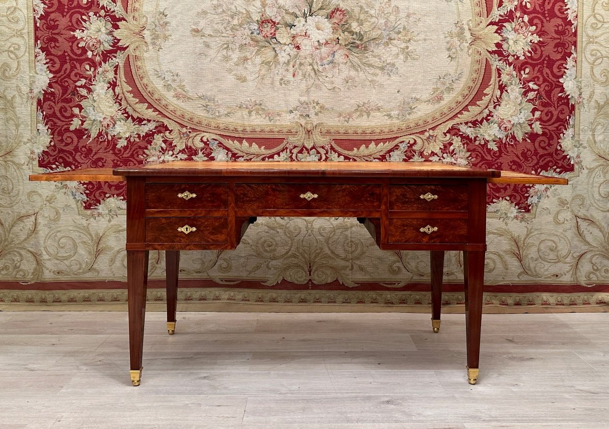 Bureau Plat En Acajou d'Epoque Directoire Vers 1795-photo-3