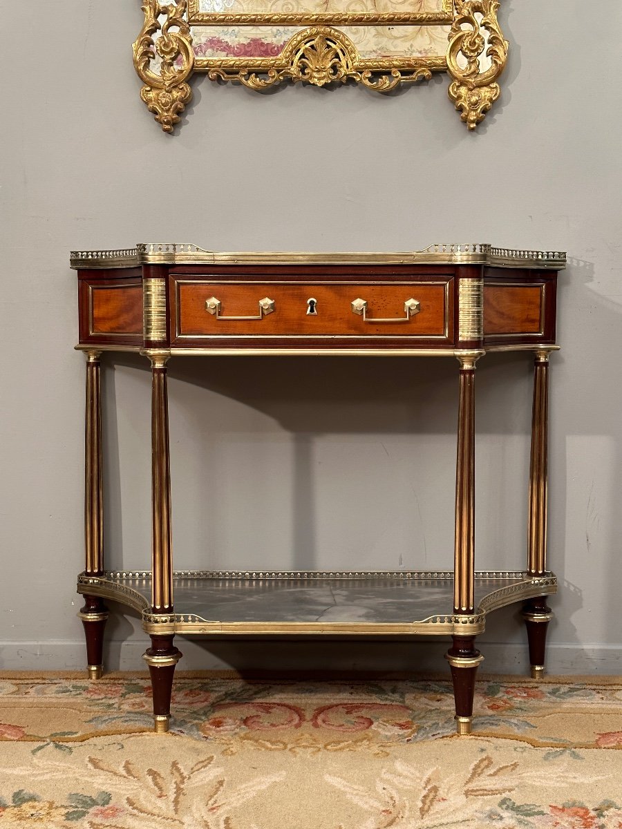 Bernard Molitor, Louis XVI Period Console Around 1780-photo-4
