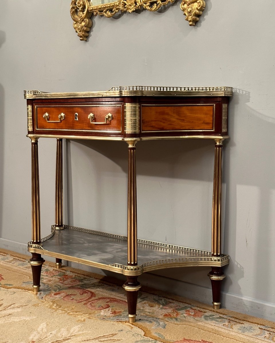 Bernard Molitor, Louis XVI Period Console Around 1780-photo-1