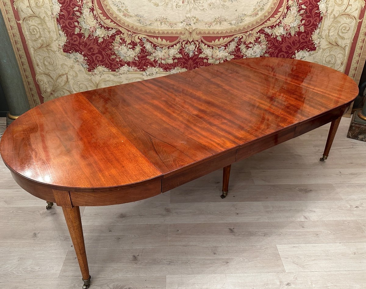 Table A Bandeau En Acajou De Style Louis XV Epoque XIXeme-photo-4