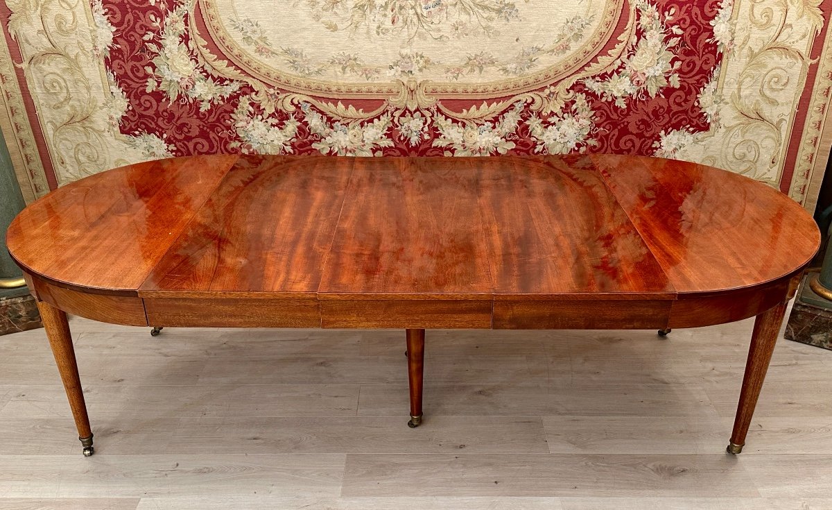 Table A Bandeau En Acajou De Style Louis XV Epoque XIXeme-photo-5