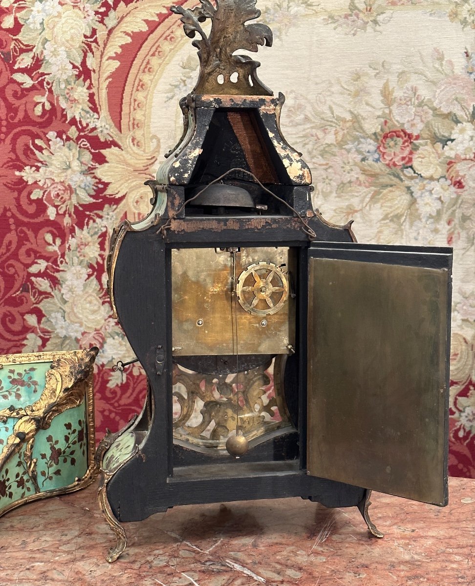 Cartel et Son Cul de Lampe d'Epoque Régence Début XVIIIème-photo-3